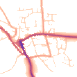 Daytime road noise heatmap for YO62 5BA
