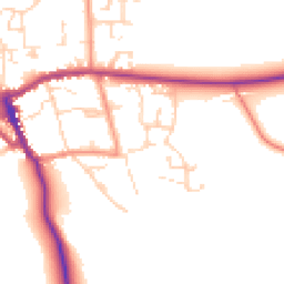 Daytime road noise heatmap for YO62 5BB