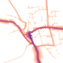 Daytime road noise heatmap for YO62 5BW