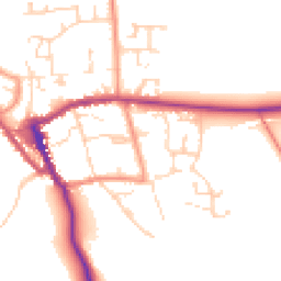 Daytime road noise heatmap for YO62 5DE