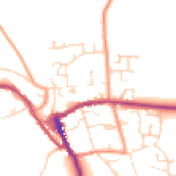 Daytime road noise heatmap for YO62 5DL