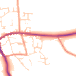 Daytime road noise heatmap for YO62 5DS