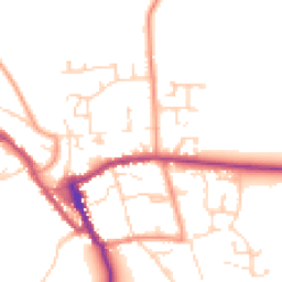 Daytime road noise heatmap for YO62 5EU
