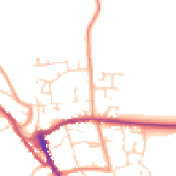 Daytime road noise heatmap for YO62 5HD
