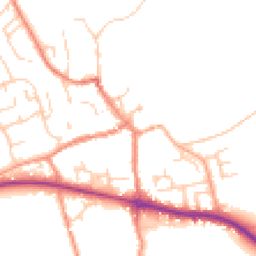 Daytime road noise heatmap for YO62 6AB