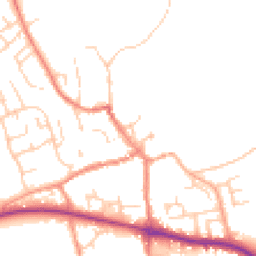 Daytime road noise heatmap for YO62 6AY