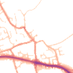 Daytime road noise heatmap for YO62 6AZ