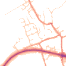 Daytime road noise heatmap for YO62 6BX