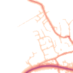 Daytime road noise heatmap for YO62 6BY