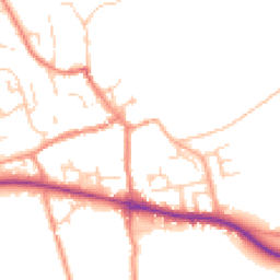 Daytime road noise heatmap for YO62 6JA