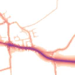 Daytime road noise heatmap for YO62 6LL
