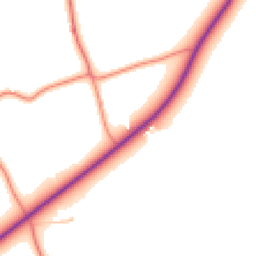 Daytime road noise heatmap for YO62 7HE