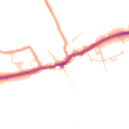 Daytime road noise heatmap for YO62 7SW