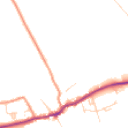 Daytime road noise heatmap for YO62 7TN