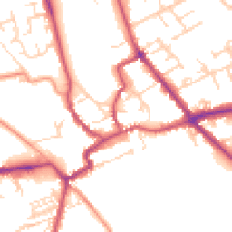 Daytime road noise heatmap for YO7 1AA