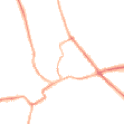 Night-time road noise heatmap for YO7 1AB