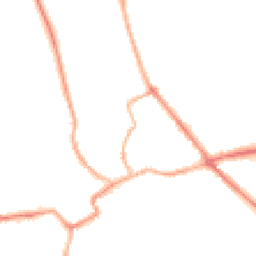 Night-time road noise heatmap for YO7 1AD