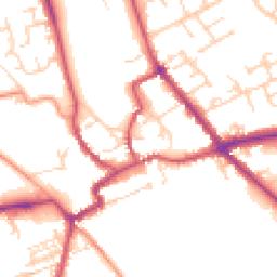 Daytime road noise heatmap for YO7 1AE
