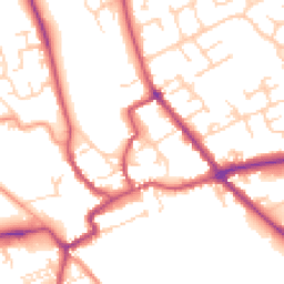 Daytime road noise heatmap for YO7 1AH