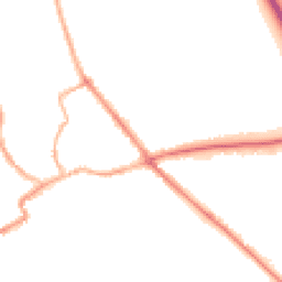 Night-time road noise heatmap for YO7 1AP