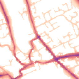 Daytime road noise heatmap for YO7 1AS