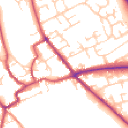 Daytime road noise heatmap for YO7 1AW
