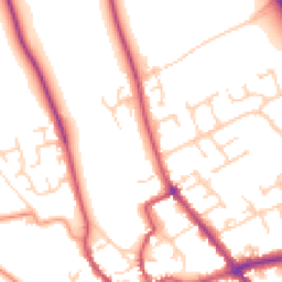 Daytime road noise heatmap for YO7 1BA