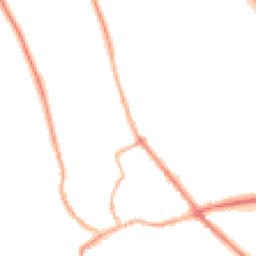 Night-time road noise heatmap for YO7 1BB