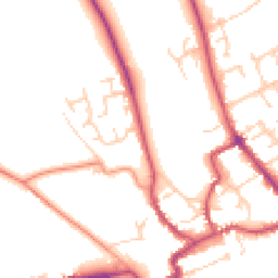 Daytime road noise heatmap for YO7 1BG
