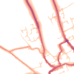 Daytime road noise heatmap for YO7 1BJ