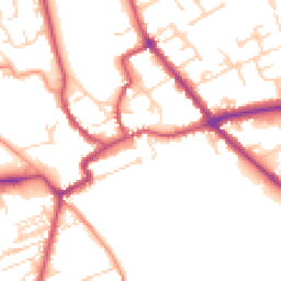 Daytime road noise heatmap for YO7 1BT