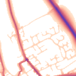 Daytime road noise heatmap for YO7 1BU