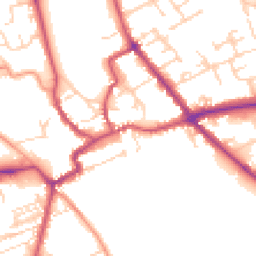 Daytime road noise heatmap for YO7 1DA
