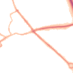 Night-time road noise heatmap for YO7 1DG