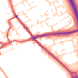 Daytime road noise heatmap for YO7 1DH