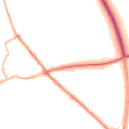 Night-time road noise heatmap for YO7 1DJ