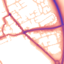 Daytime road noise heatmap for YO7 1DL