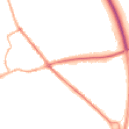 Night-time road noise heatmap for YO7 1DL