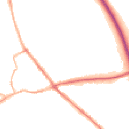 Night-time road noise heatmap for YO7 1DP
