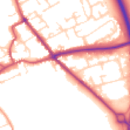 Daytime road noise heatmap for YO7 1DQ