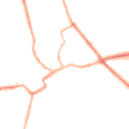 Night-time road noise heatmap for YO7 1ET
