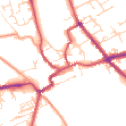Daytime road noise heatmap for YO7 1EY