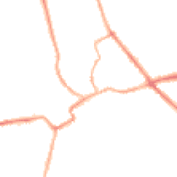 Night-time road noise heatmap for YO7 1EY