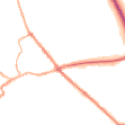 Night-time road noise heatmap for YO7 1FX