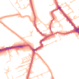 Daytime road noise heatmap for YO7 1HJ