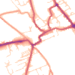 Daytime road noise heatmap for YO7 1HP