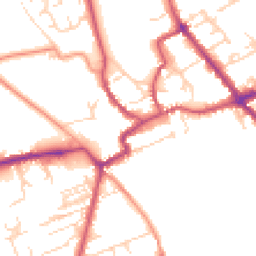 Daytime road noise heatmap for YO7 1HQ