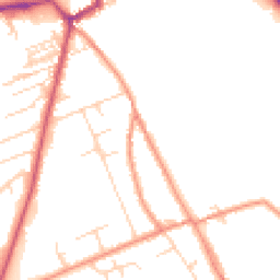 Daytime road noise heatmap for YO7 1HW