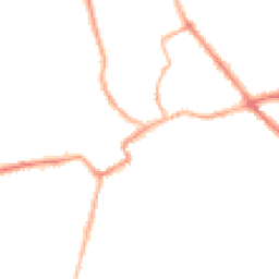 Night-time road noise heatmap for YO7 1LB