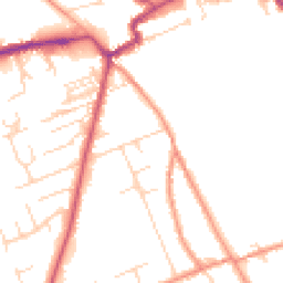 Daytime road noise heatmap for YO7 1NA